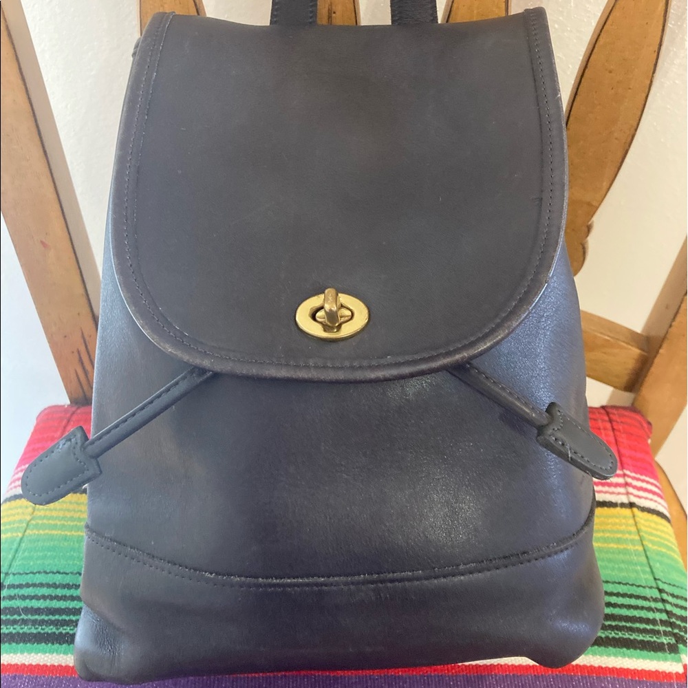 Coach Backpack- Dark Navy